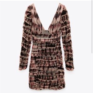 Zara drapped tulle dress